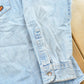 Vintage 1990s Stetson Harley Davidson Embroidered Button Up Denim Shirt Men's L from propervintagecanada