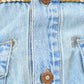 Vintage 1990s Stetson Harley Davidson Embroidered Button Up Denim Shirt Men's L from propervintagecanada