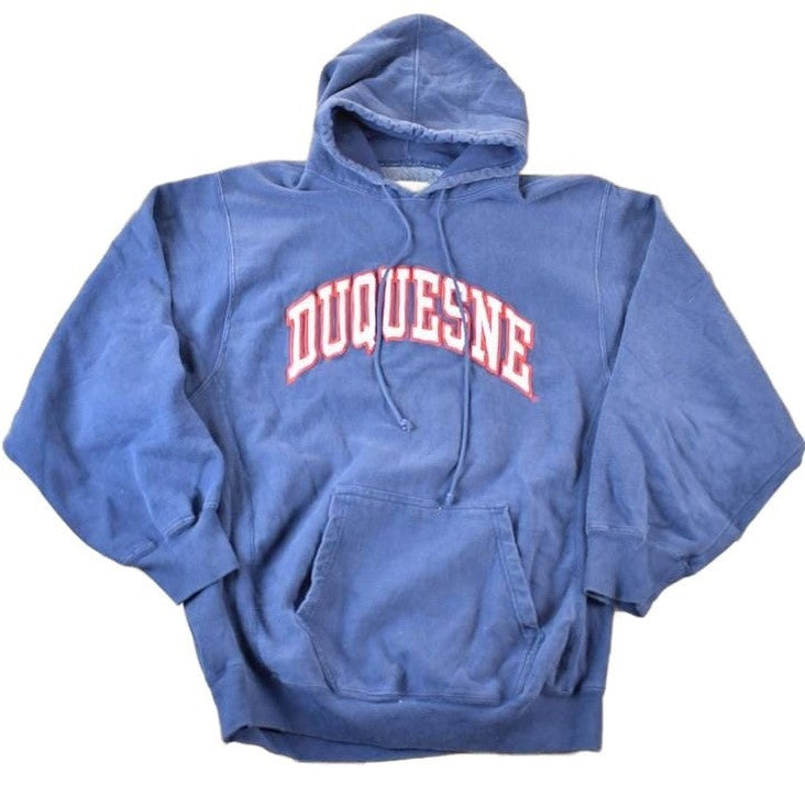 Vintage 1990s Steve And Barry's Duquesne Cross Grain University Hoodie Mens L from propervintagecanada