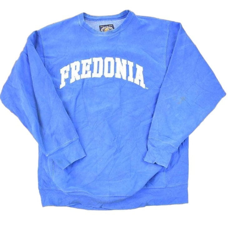 Vintage 1990s Steve And Barry's Fredonia Embroidered University Crewneck Sweater Mens L from propervintagecanada