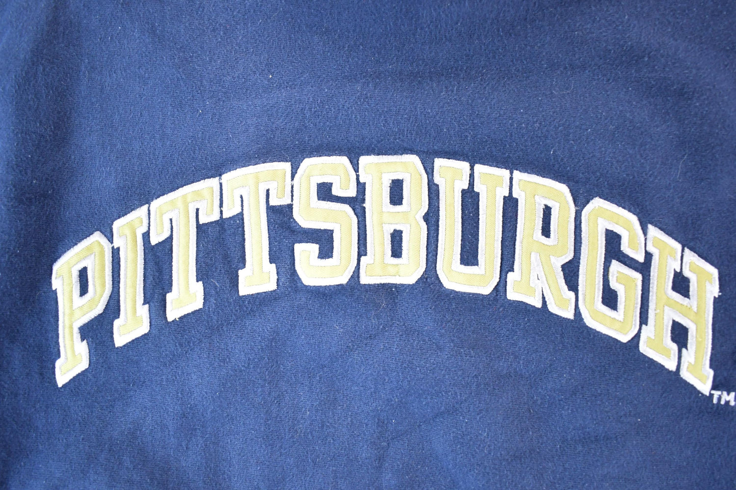 Vintage 1990s Steve And Barry's Pittsburgh University Cross Grain Crewneck Mens L from propervintagecanada