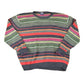 Vintage 1990s Steve & Barry's Striped Knit Crewneck Sweater Mens L from propervintagecanada