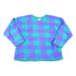 Vintage 1990s Steves Stuff Checkered Knit Crewneck Sweater Womens L / Made In USA / Abstract Pattern 3D Knitted Sweatshirt from propervintagecanada