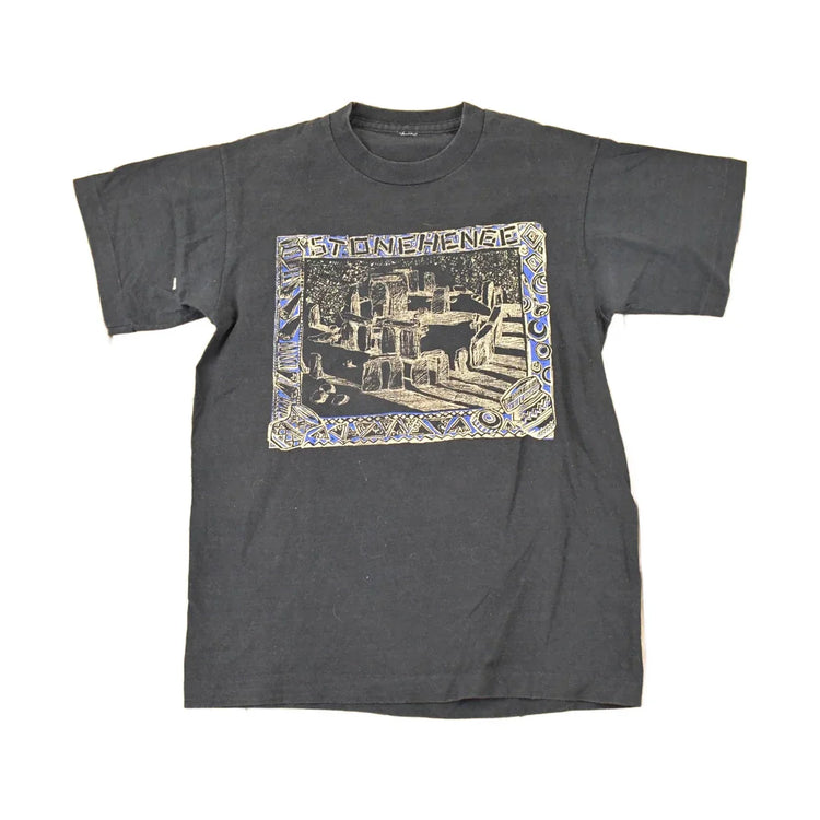 Vintage 1990s Stonehenge Souvenir Travel T-Shirt Men's S from propervintagecanada