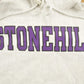 Vintage 1990s Stonehill University Collegiate Champion Reverse Weave Hoodie Men's Medium from propervintagecanada