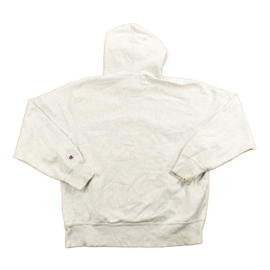 Vintage 1990s Stonehill University Collegiate Champion Reverse Weave Hoodie Men's Medium from propervintagecanada
