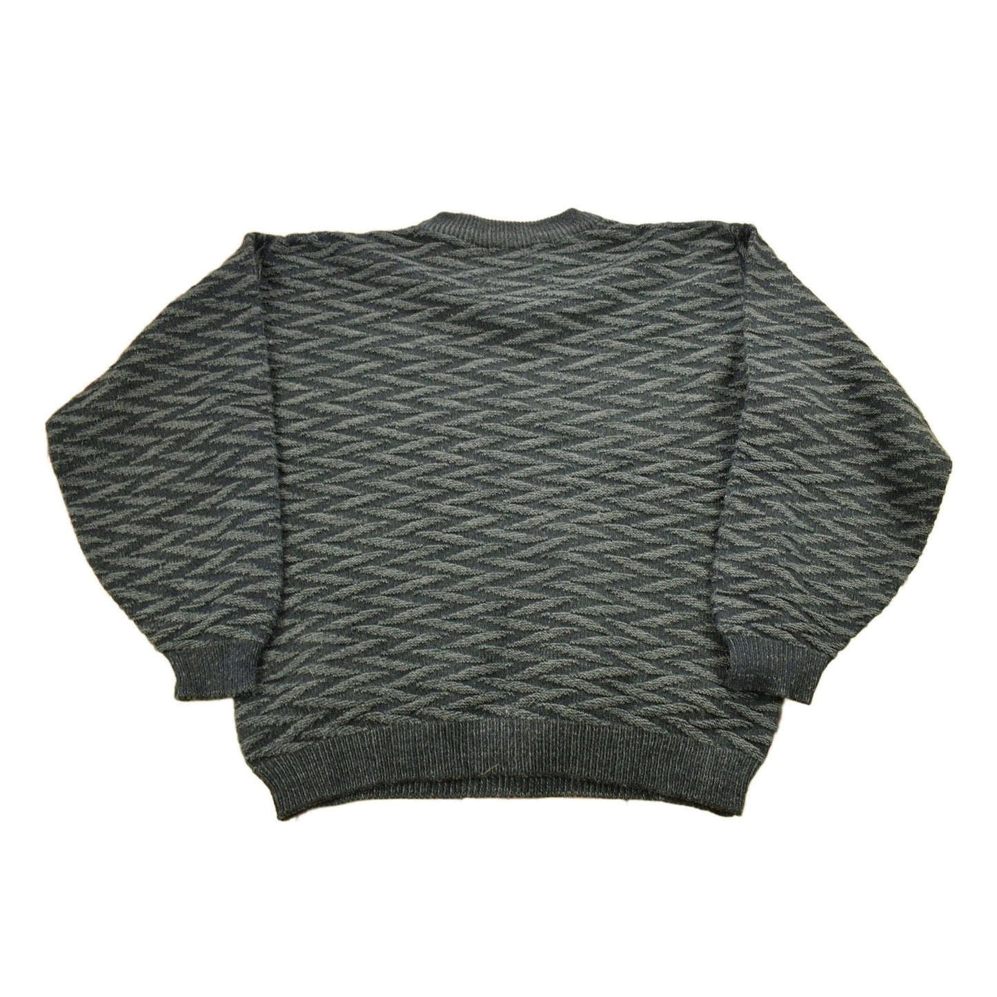 Vintage 1990s Street Closed Striped Knitted Crewneck Sweater Men's Medium from propervintagecanada