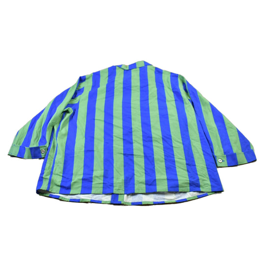 Vintage 1990s Striped Button Up Jacket Women's 4XL from propervintagecanada