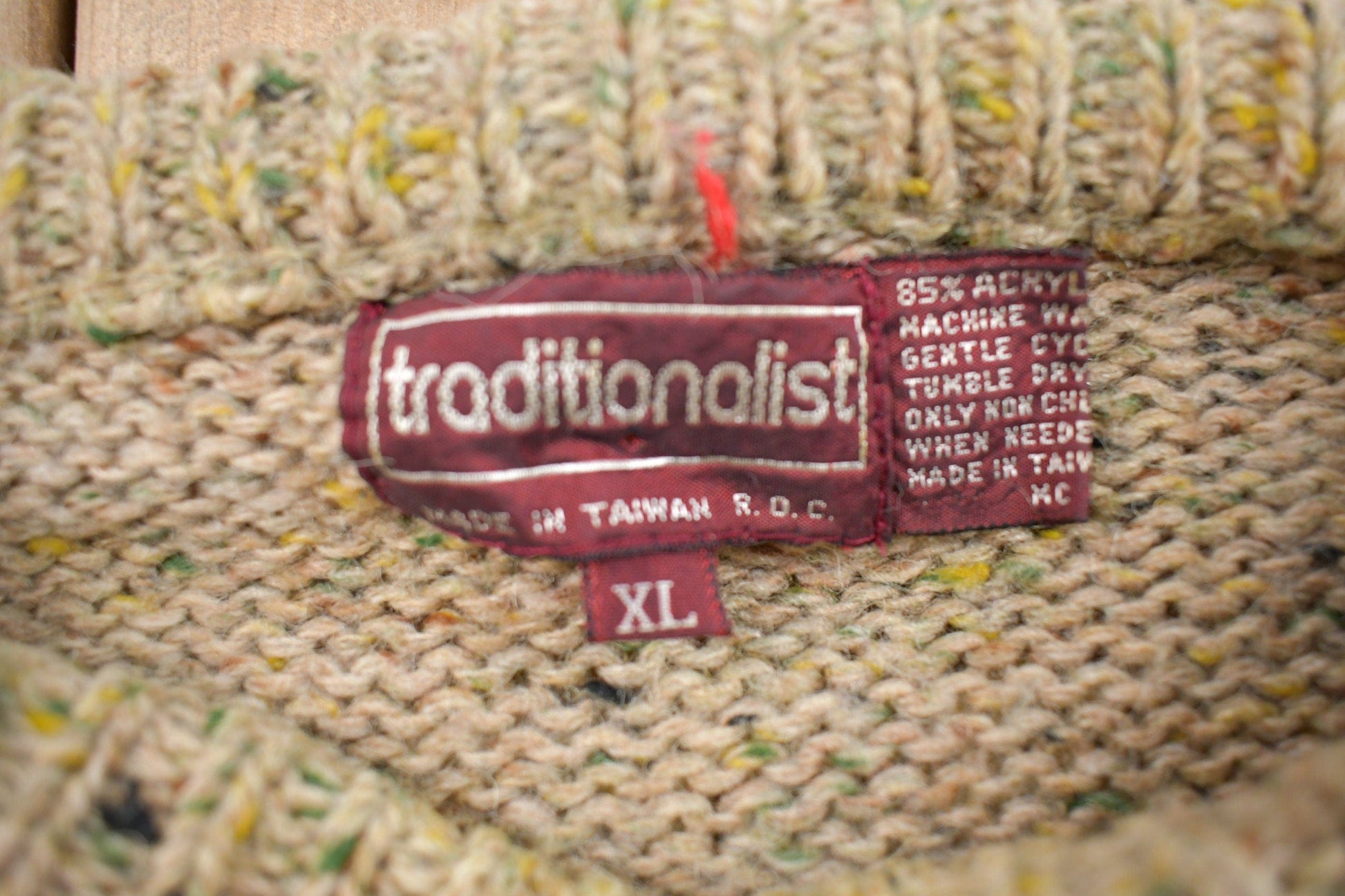 Vintage 1990s Striped Knitted Crewneck Sweater Men's M from propervintagecanada