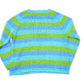 Vintage 1990s Striped Loose Knit Crewneck Sweater Women's L / 90s Knitted Sweatshirt / Vintage Preppy Knits from propervintagecanada