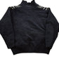 Vintage 1990s Striped Wool Zip Up Sweater Men's Medium from propervintagecanada