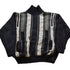 Vintage 1990s Striped Wool Zip Up Sweater Men&