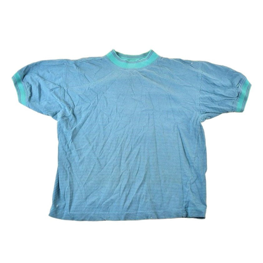 Vintage 1990s Structure Striped Grunge T-Shirt Mens Small from propervintagecanada