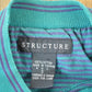 Vintage 1990s Structure Striped Grunge T-Shirt Mens Small from propervintagecanada