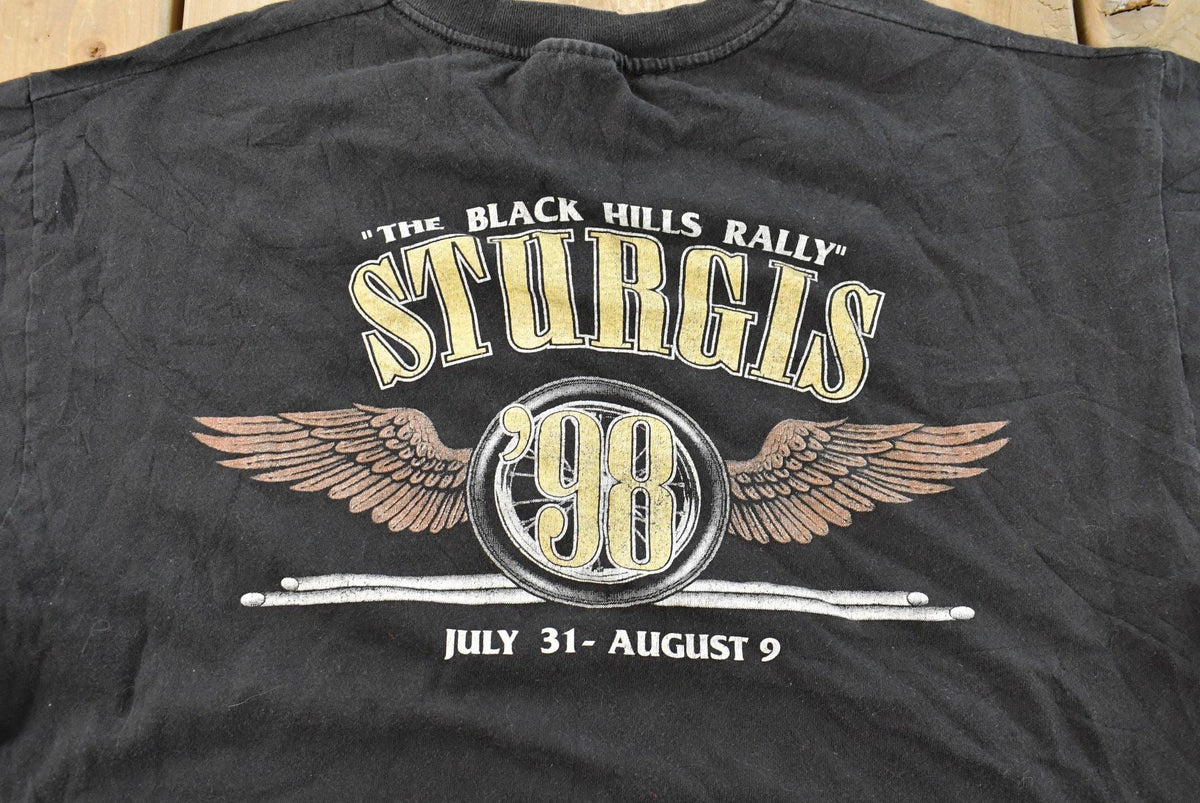 Vintage 1990s Sturgis Motorcycles Biker T-Shirt Men's Large from propervintagecanada