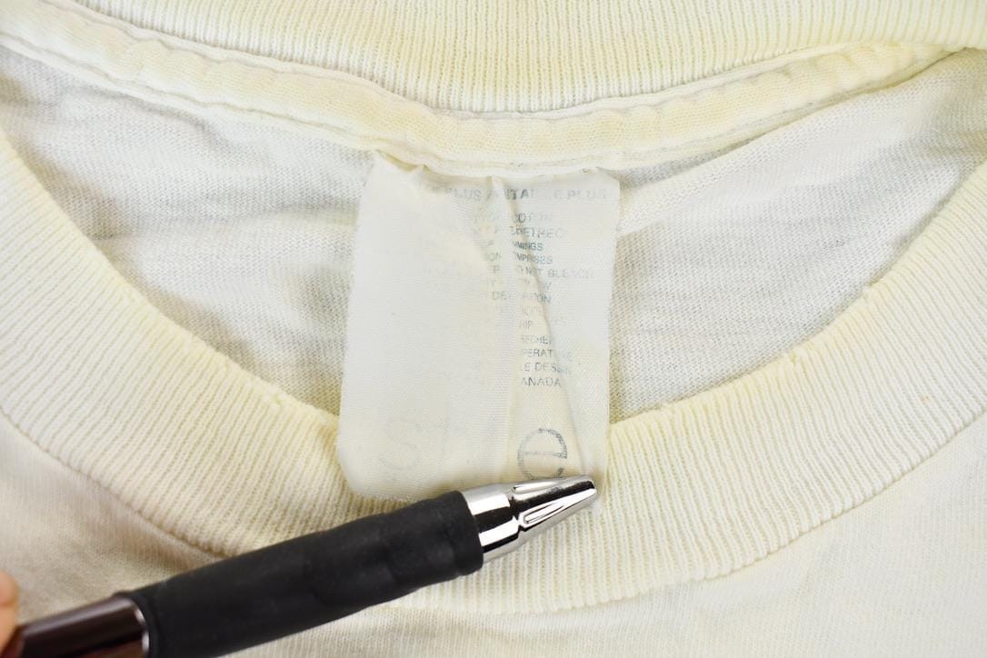 Vintage 1990s Style Sport Single Stitch Fishing Lure Graphic T-Shirt Men's Large from propervintagecanada