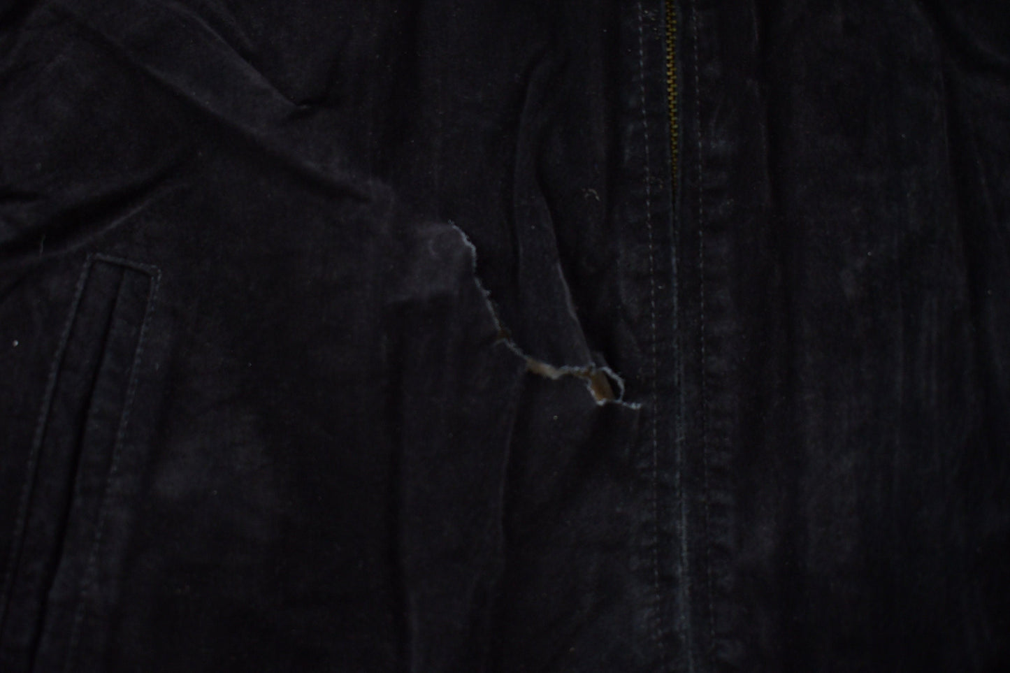 Vintage 1990s Suede Leather Embroidered Deer Bomber Jacket Men's XL from propervintagecanada