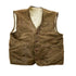 Vintage 1990s Suede Leather Sherpa Lined Vest Men&