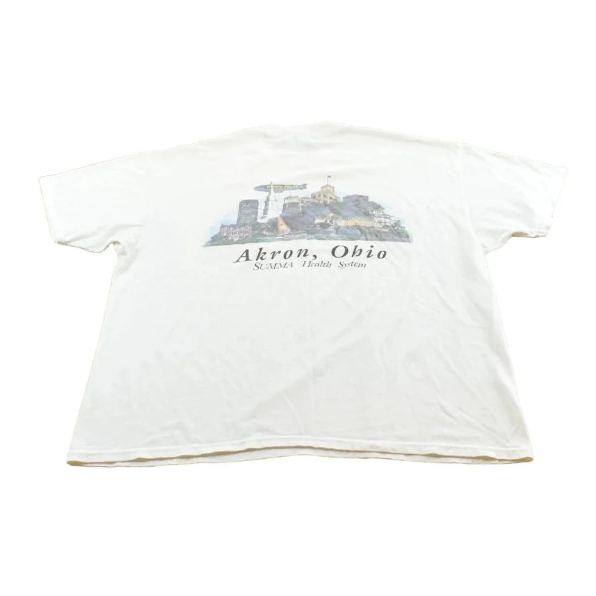 Vintage 1990s Summa Health Systems Akron Ohio Souvenir Promotional Medical T-Shirt Men's XL from propervintagecanada