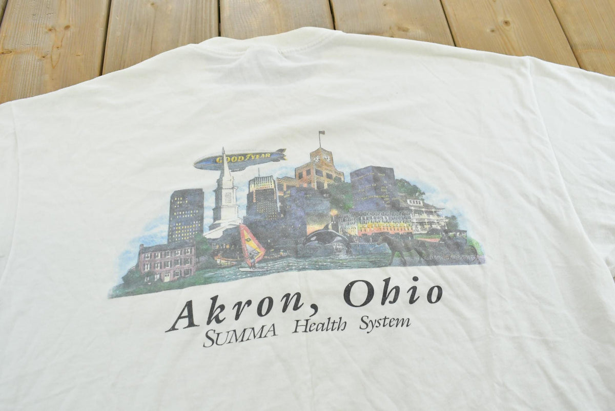 Vintage 1990s Summa Health Systems Akron Ohio Souvenir Promotional Medical T-Shirt Men's XL from propervintagecanada