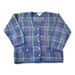 Vintage 1990s Summit Hill Chunky Wook Knit Abstract Pattern Button Up Cardigan Sweater Womens L from propervintagecanada