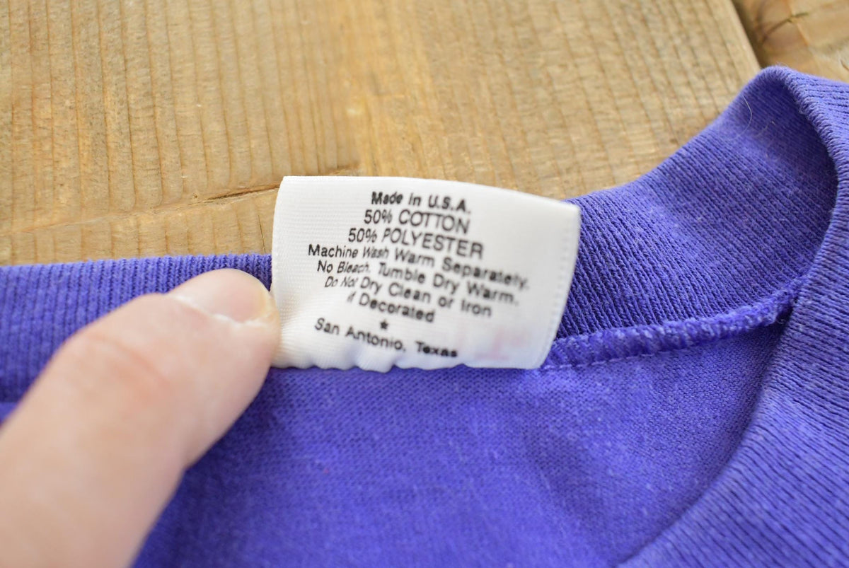 Vintage 1990s Sunbelt Purple Blank T-Shirt Men's M from propervintagecanada