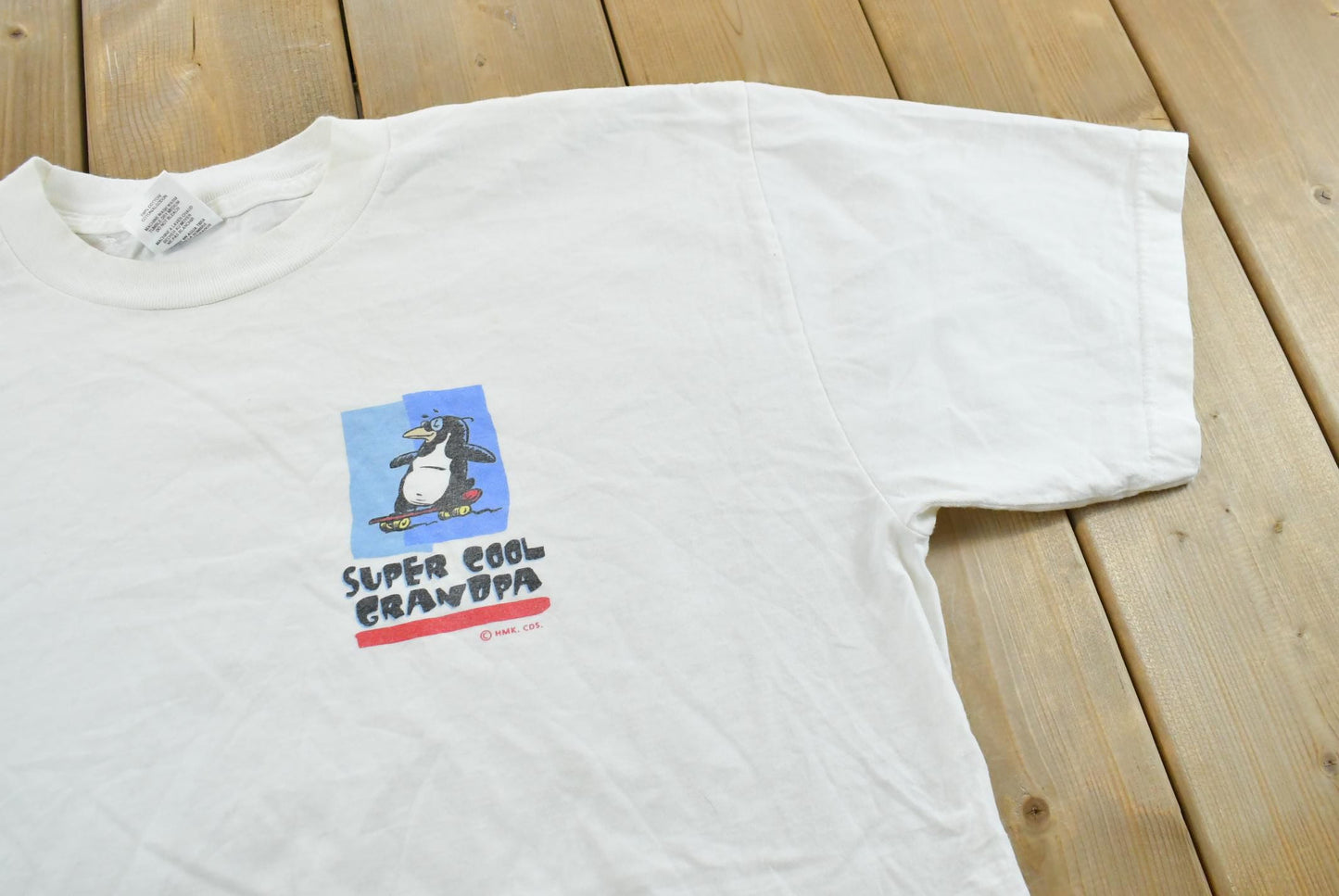 Vintage 1990s Super Cool Grandpa Penguin T-Shirt Men's XL from propervintagecanada