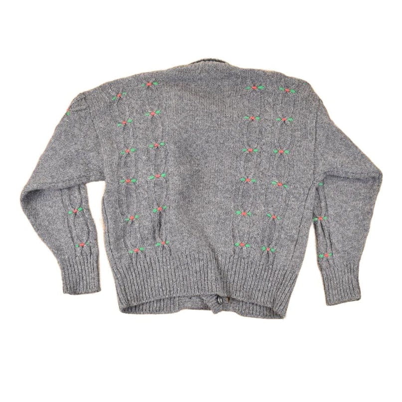 Vintage 1990s Susan Bristol Abstract Wool Knit Cardigan Sweater Women's M from propervintagecanada