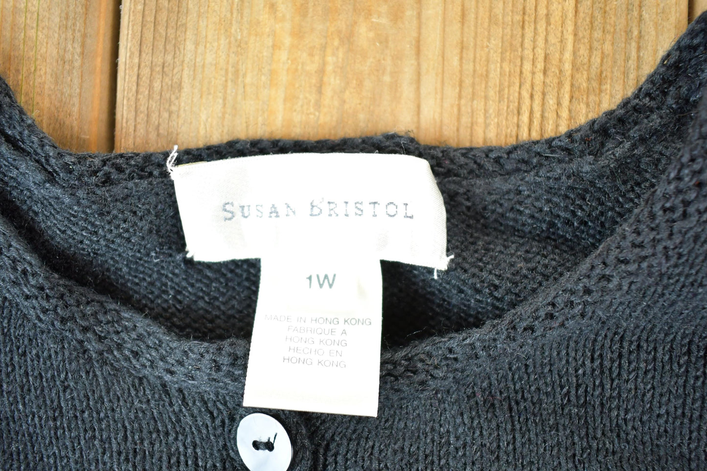 Vintage 1990s Susan Bristol Button Up Knit Sequin Star Pattern Crewneck Sweater Womens XL from propervintagecanada