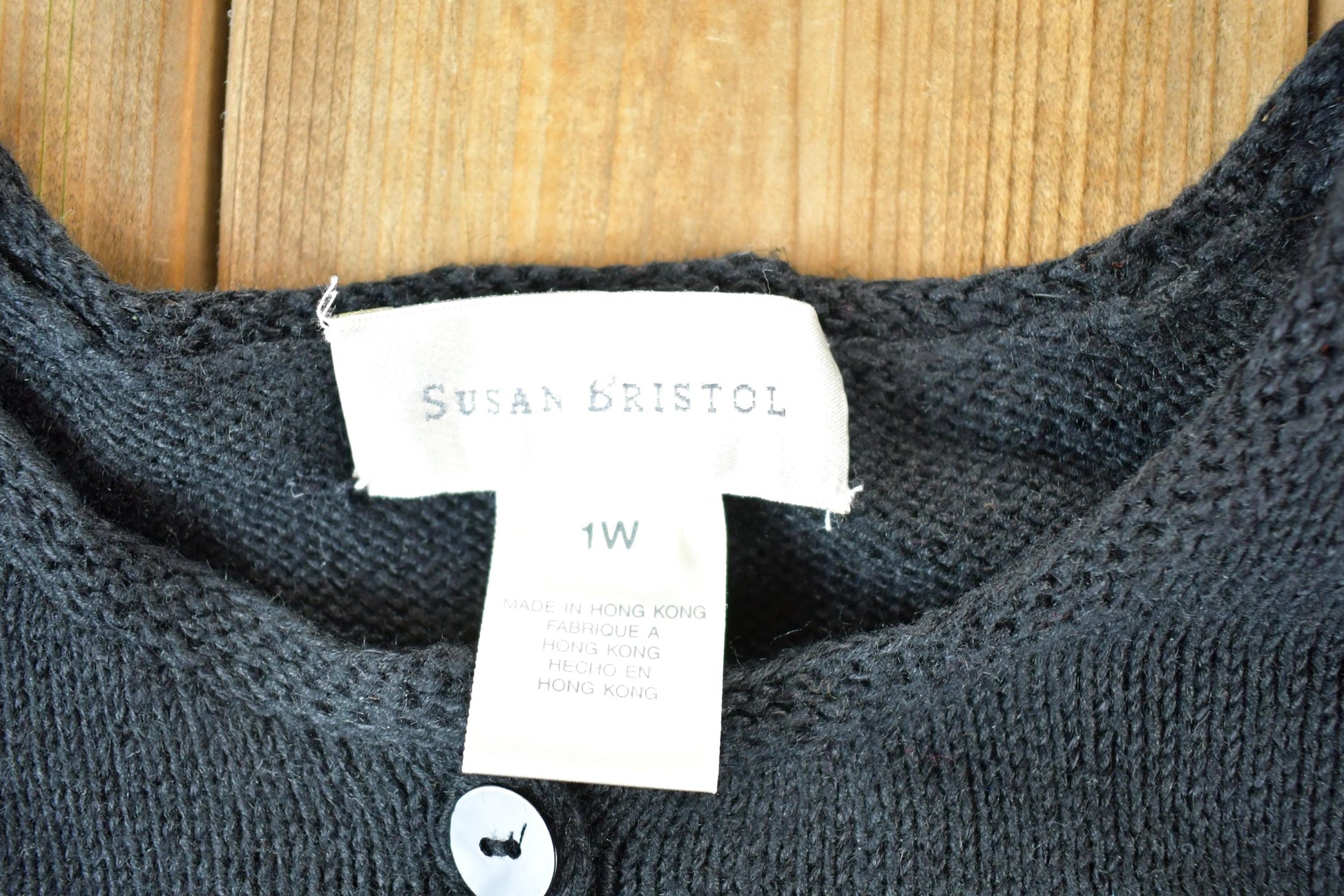 Vintage 1990s Susan Bristol Button Up Knit Sequin Star Pattern Crewneck Sweater Womens XL from propervintagecanada