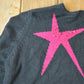 Vintage 1990s Susan Bristol Button Up Knit Sequin Star Pattern Crewneck Sweater Womens XL from propervintagecanada