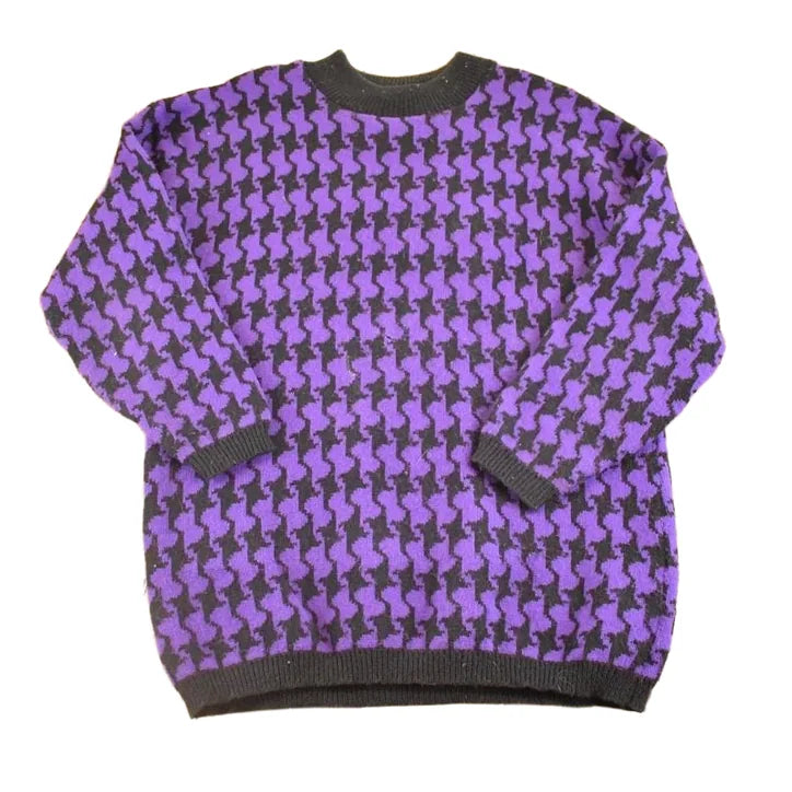 Vintage 1990s Sweater Exchange Knit Crewneck Sweater Women's L from propervintagecanada