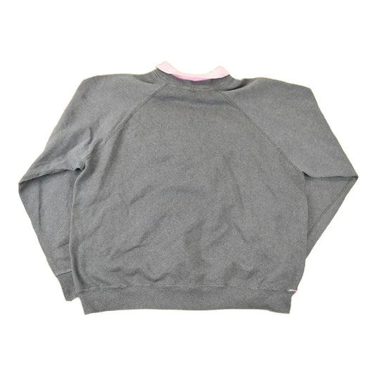 Vintage 1990s Sweats Appeal Embroidered Butterfly Collared Crewneck Sweatshirt Women's XXL from propervintagecanada