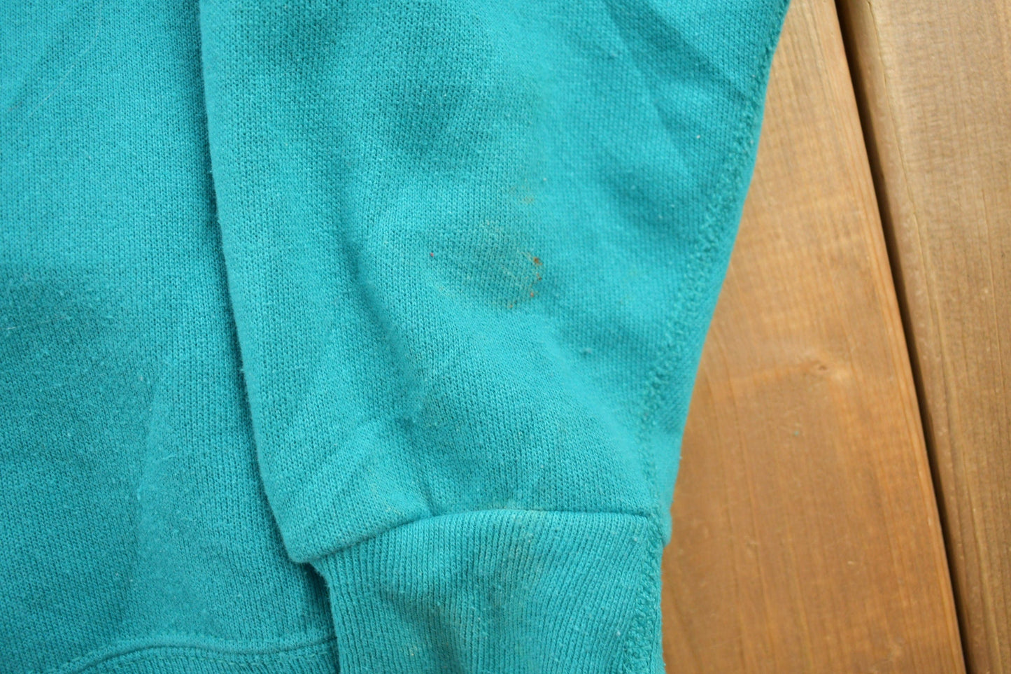 Vintage 1990s Sweats Appeal Turquoise Floral Cardigan Sweater Women's M from propervintagecanada
