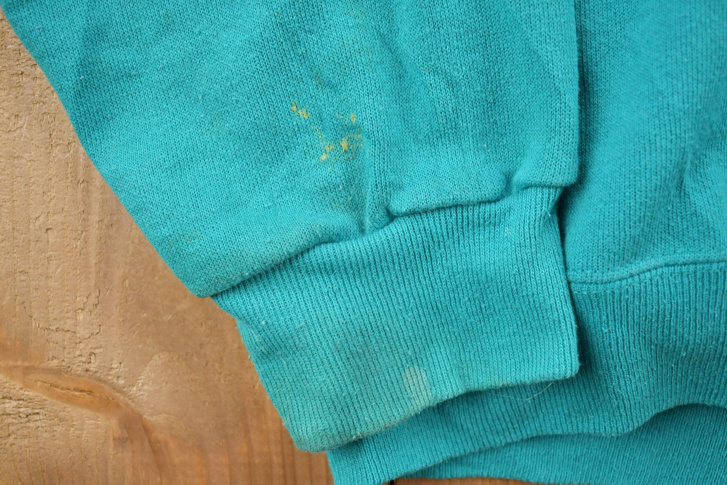 Vintage 1990s Sweats Appeal Turquoise Floral Cardigan Sweater Women's M from propervintagecanada