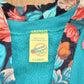 Vintage 1990s Sweats Appeal Turquoise Floral Cardigan Sweater Women's M from propervintagecanada