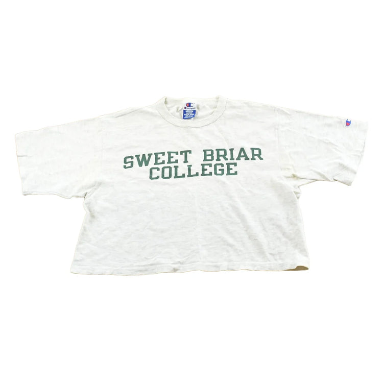 Vintage 1990s Sweet Briar College Champion Cropped T-Shirt Womens Cropped M from propervintagecanada