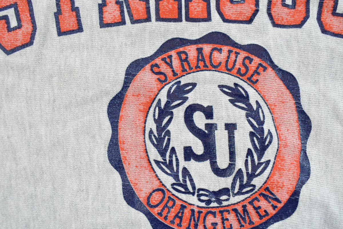 Vintage 1990s Syracuse University Champion Reverse Weave Crewneck Sweatshirt Men's 2XL from propervintagecanada