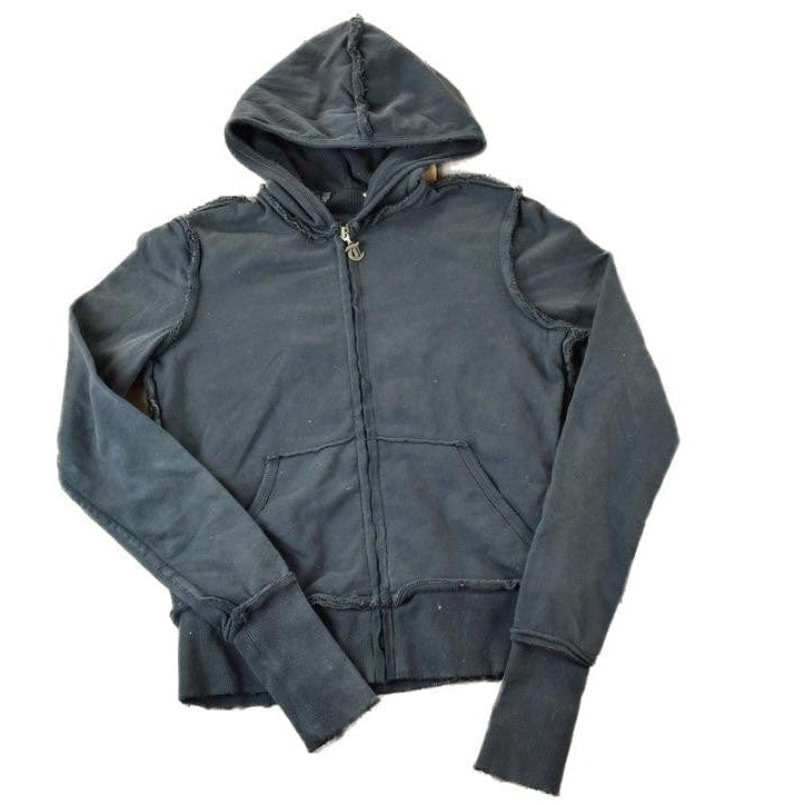 Vintage 1990s T Blank Blank Zip Up Hoodie Made In USA Men's Small from propervintagecanada