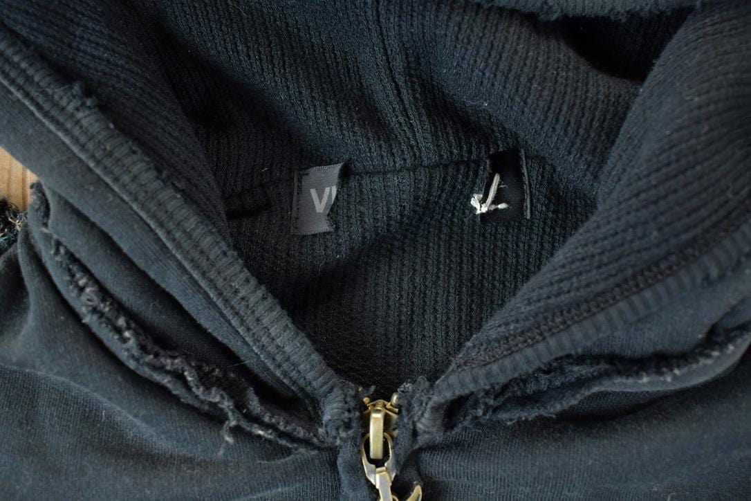 Vintage 1990s T Blank Blank Zip Up Hoodie Made In USA Men's Small from propervintagecanada