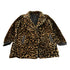 Vintage 1990s T Tahari Leopard Print Faux Fur Jacket Coat Women&