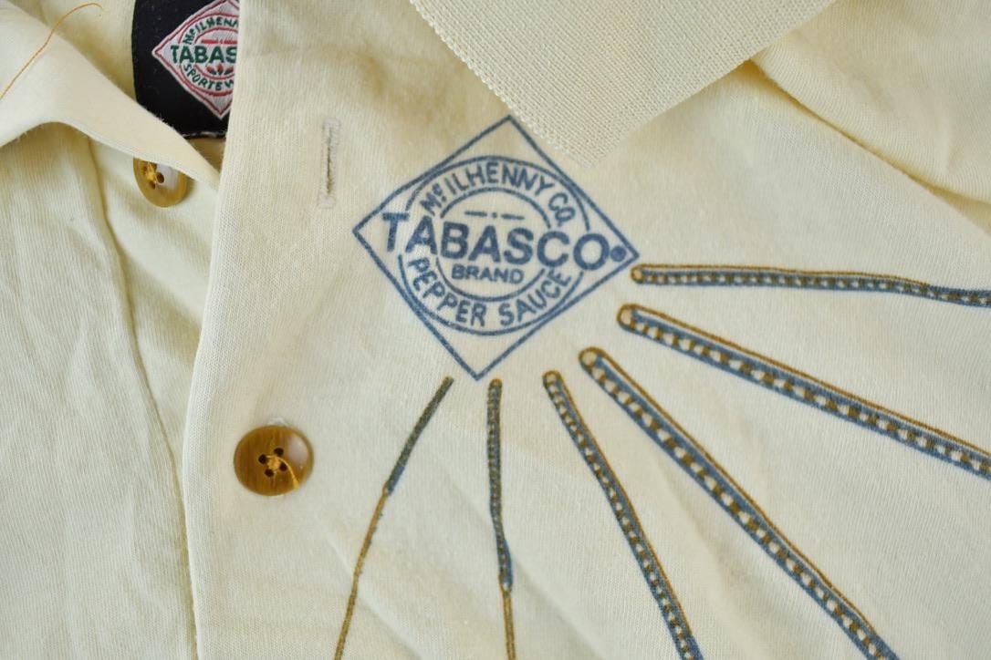 Vintage 1990s Tabasco Golfing Souvenir Single Stitch Graphic Print Polo Shirt Men's Large from propervintagecanada