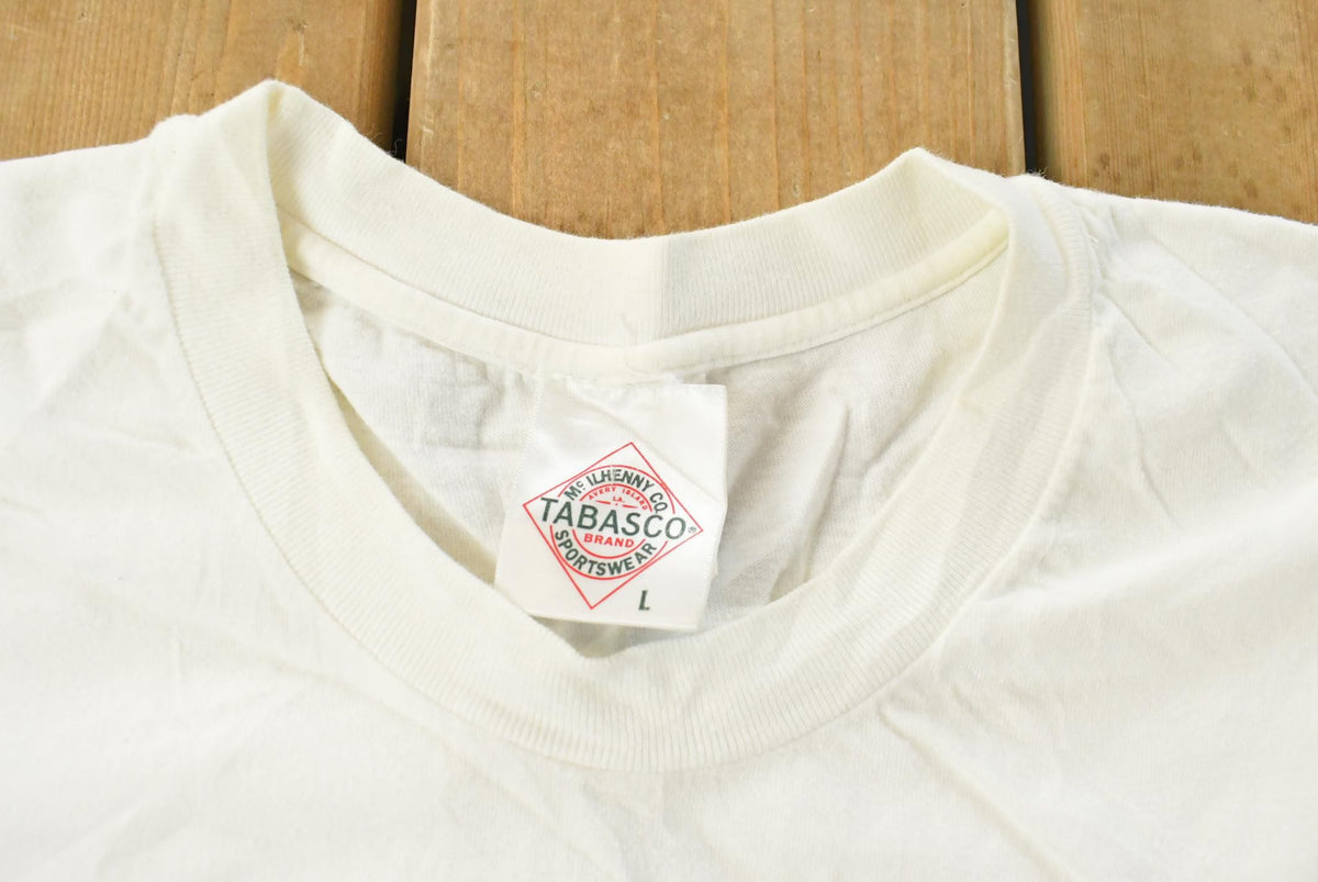 Vintage 1990s Tabasco Pepper Sauce Graphic T-Shirt Men's Large from propervintagecanada