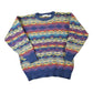 Vintage 1990s Tabi Knit Abstract Pattern Coogi Style Crewneck Sweater Men's XL from propervintagecanada