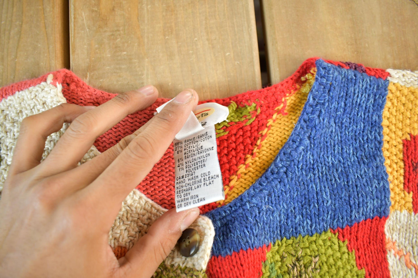 Vintage 1990s Talbot's Floral Knit Cardigan Sweater Women's S from propervintagecanada