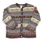Vintage 1990s Talbots Abstract Knit Cardigan Sweater Womens S from propervintagecanada
