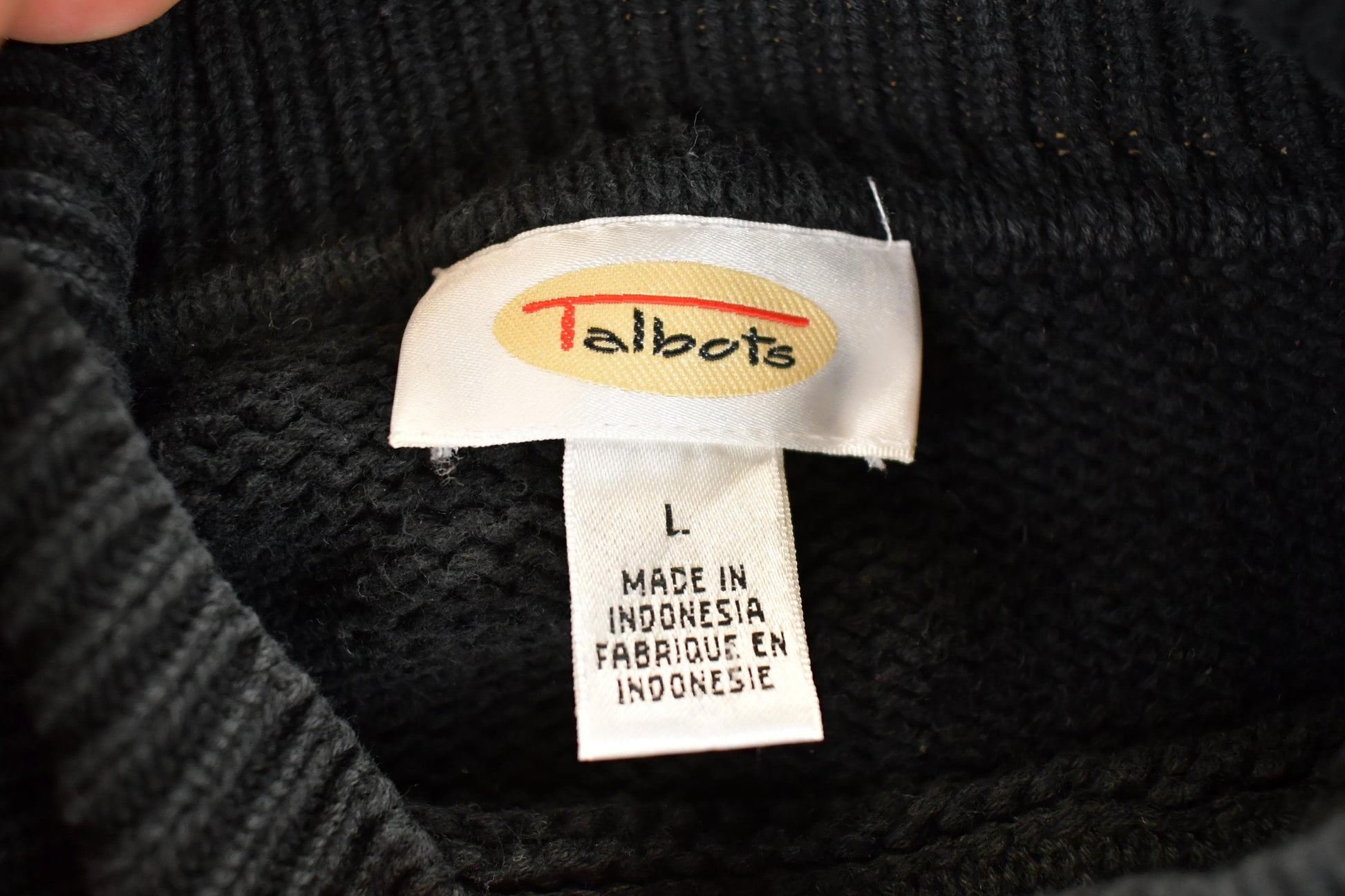 Vintage 1990s Talbots Chunky Holiday Knit Crewneck Sweater Women's L from propervintagecanada
