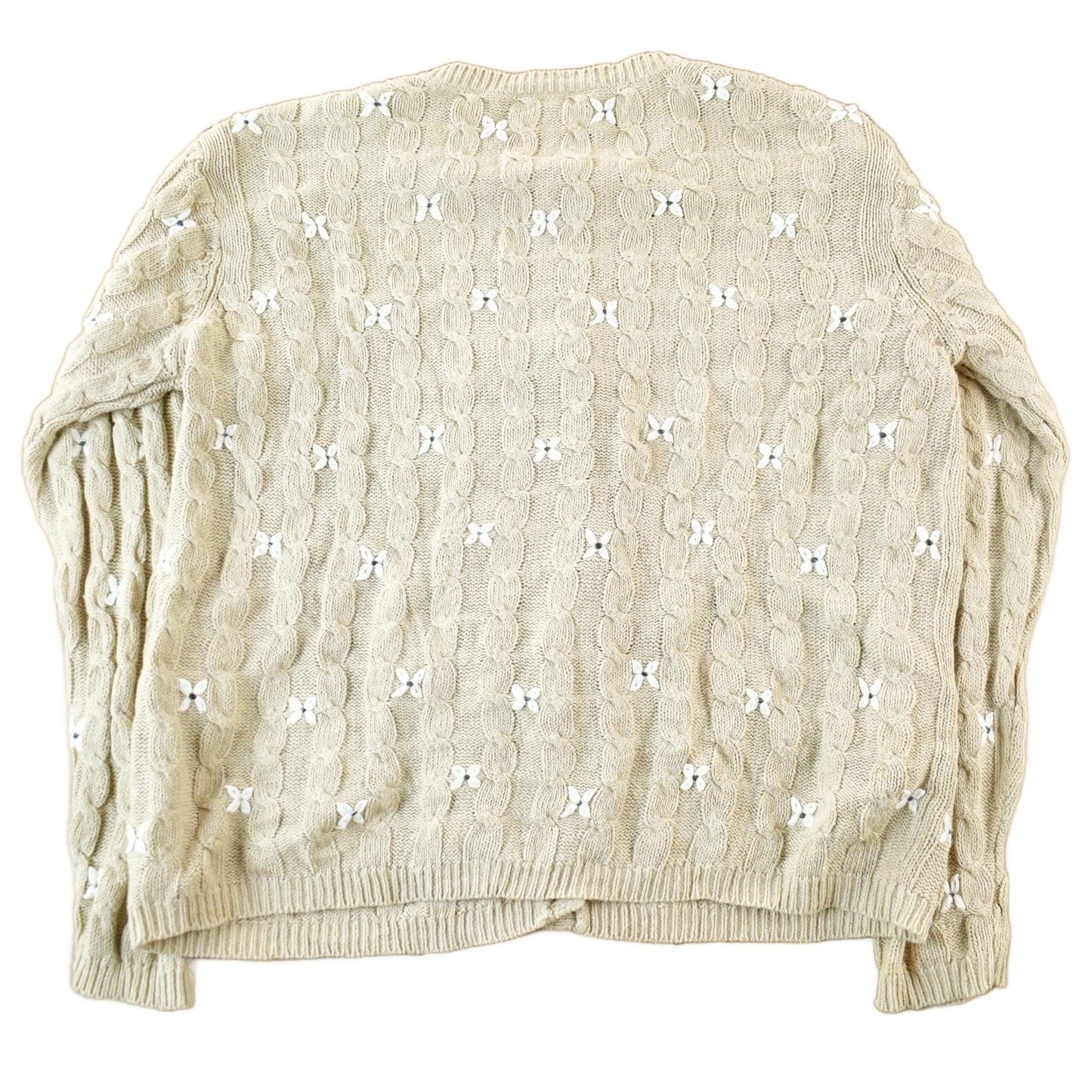 Vintage 1990s Talbots Floral Knit Cardigan Women's Small from propervintagecanada