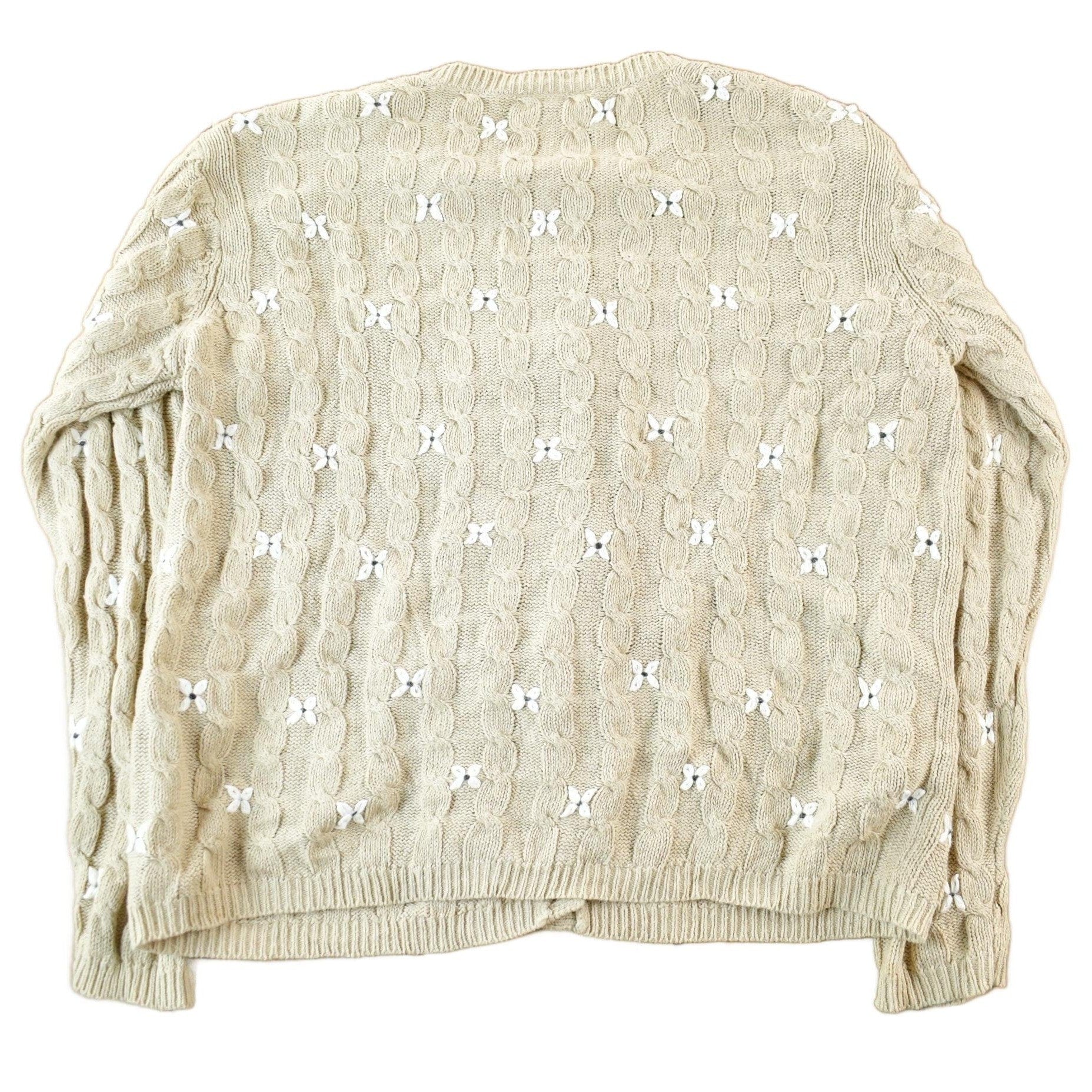 Vintage 1990s Talbots Floral Knit Cardigan Women's Small from propervintagecanada