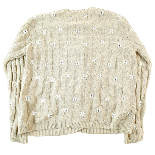 Vintage 1990s Talbots Floral Knit Cardigan Women's Small from propervintagecanada